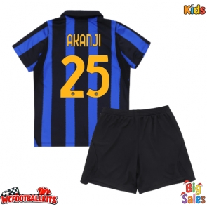 Inter Milan Manuel Akanji #25 Replica Home Stadium Kit for Kids 2026-27 Short Sleeve (+ pants)